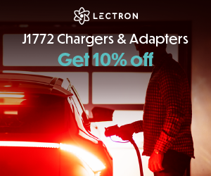 Promotional banner showing a charging scene and adapter message.